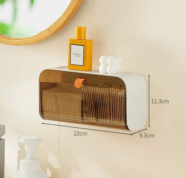 Magnetic Wall-Mounted Kitchen Storage Box, No-Drill