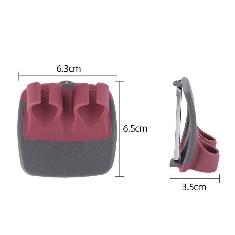 Palm Peeler for Vegetables with Double-Sided Stainless Steel Blades