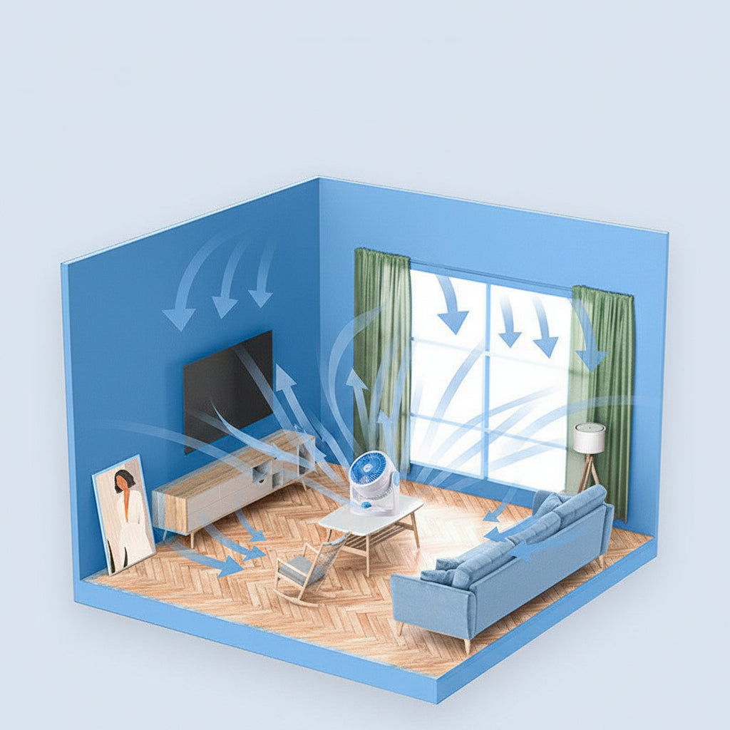 USB Desktop Fan Small Quiet Air Circulation Fan
