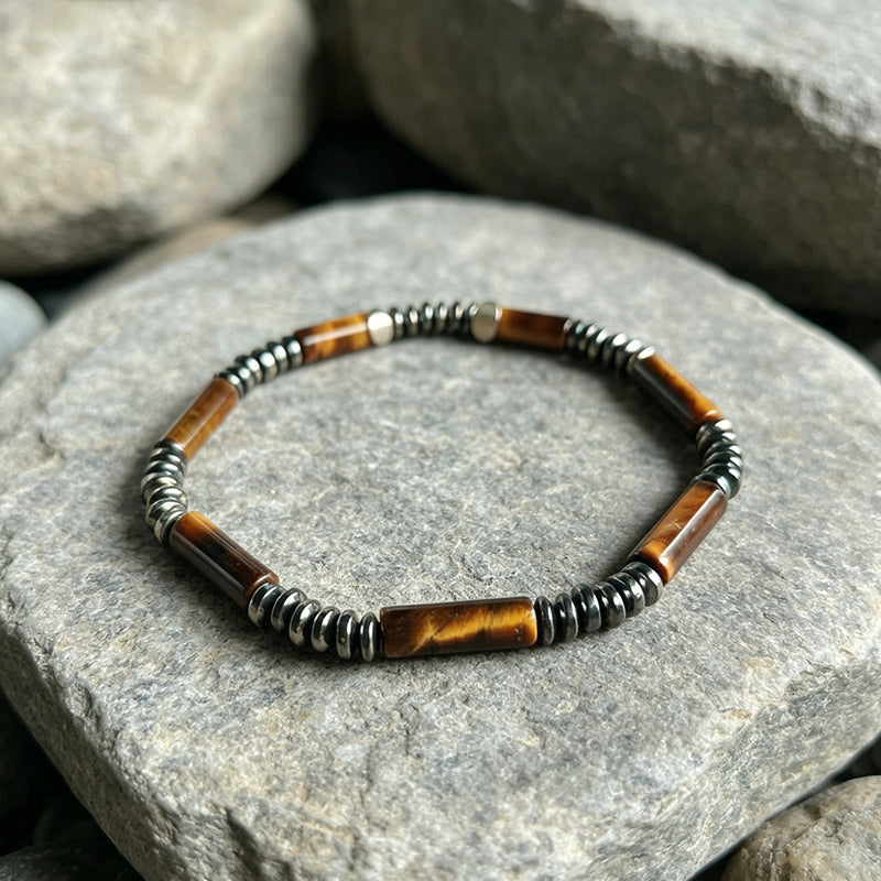 Natural Tiger's Eye Stone Bracelet