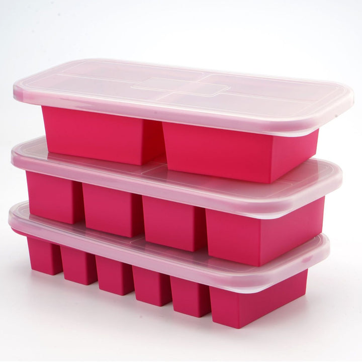 Silicone Ice Cube Tray with Lid, Food Storage Box