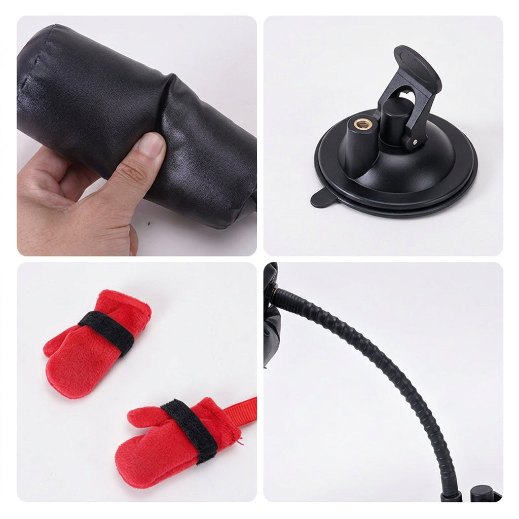 Durable Cat Boxing Toy with Suction Cup Base