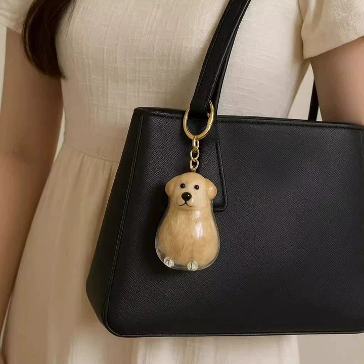 Memorial Fur Pendant in Dog Shape