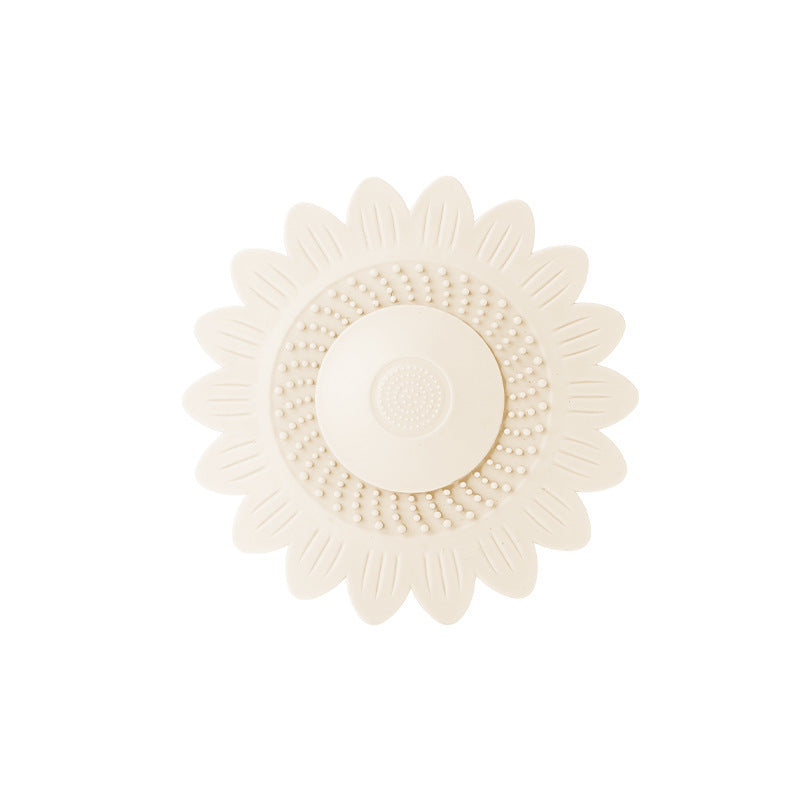 Sunflower Silicone Drain Cover, Hair Catcher & Odor Blocker