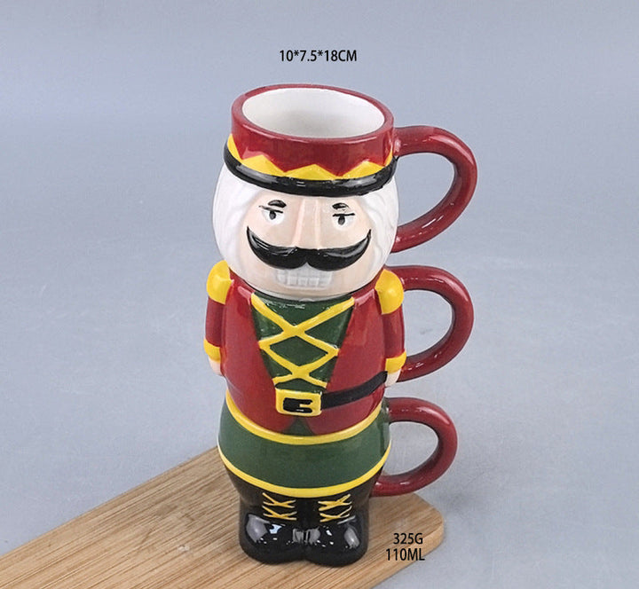 Creative Ceramic Christmas Couple Mug Set for Couples