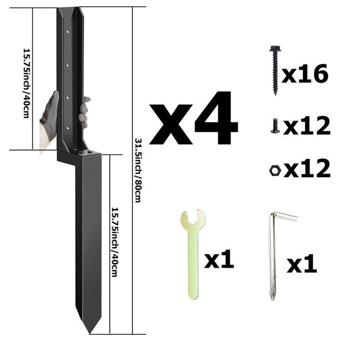 Heavy-Duty Fence Post Repair Kit
