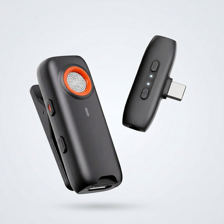 Wireless Clip-On Collar Microphone with Noise Reduction
