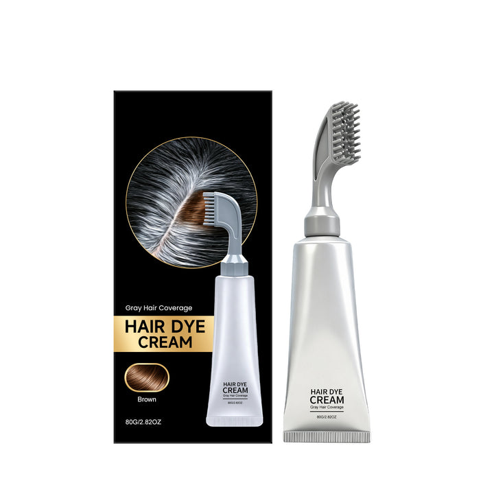 Ammonia-Free Hair Dye Comb for Gray Root Coverage, Black