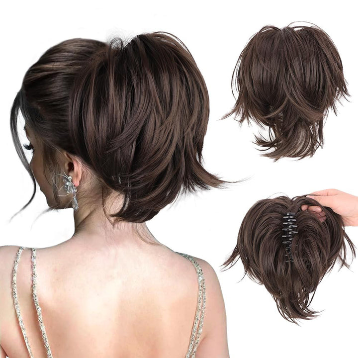 Short Clip-In Straight Ponytail Extension