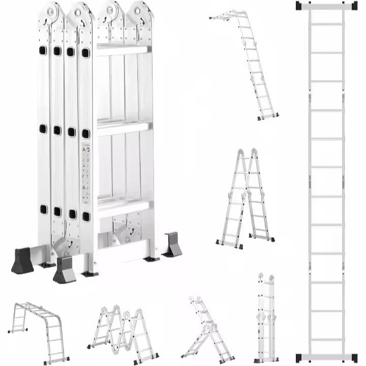 Multifunctional Aluminum Alloy Folding Telescopic Ladder
