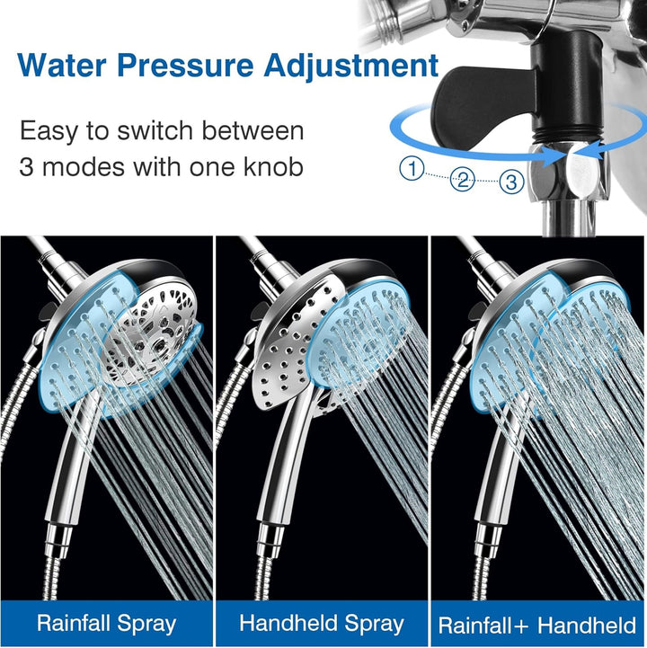 High Pressure Handheld 2-in-1 Shower Head