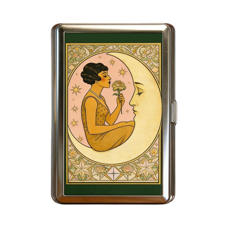 Moonlit Kiss Tin Cardholder Wallet