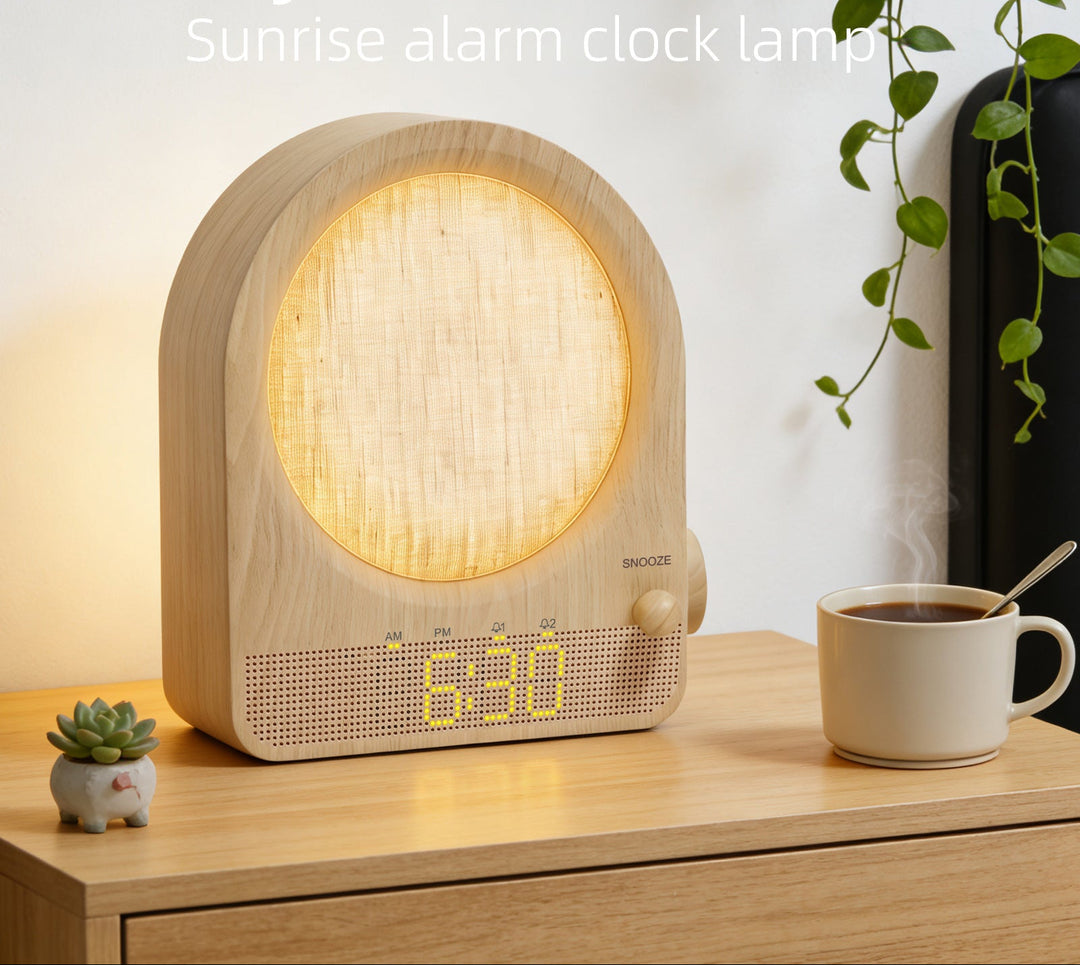 Moon Lamp with Luminous Alarm Clock