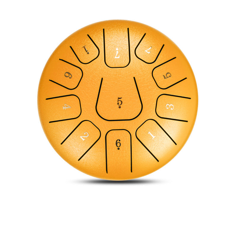 6-Inch 11-Note Steel Tongue Drum Musical Instrument