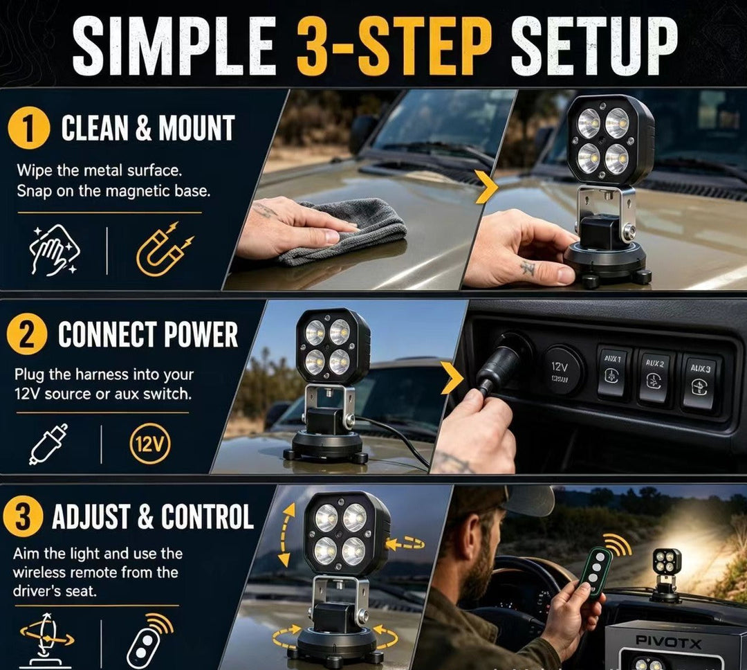 Directional Magnetic LED Pod Light