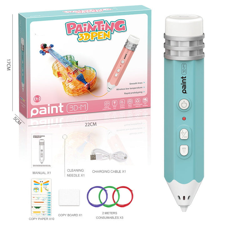 Kids Rechargeable 3D Printing Pen Kit