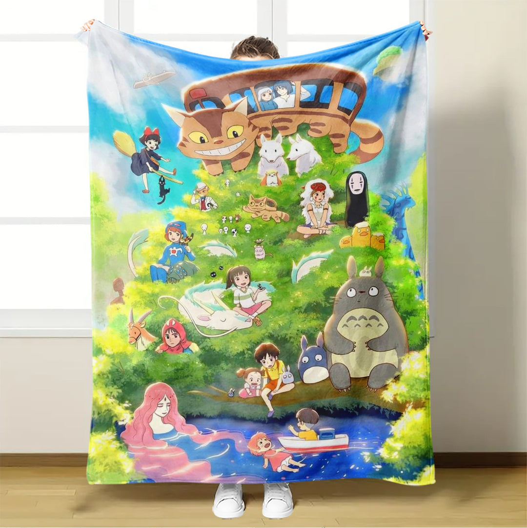 Anime Pattern Flannel Blanket