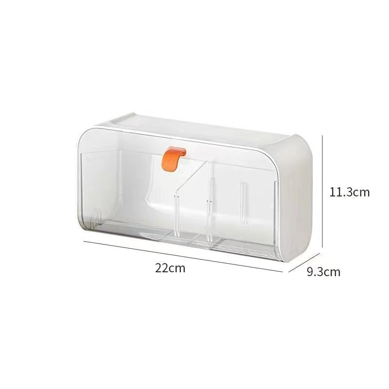 Magnetic Wall-Mounted Kitchen Storage Box, No-Drill