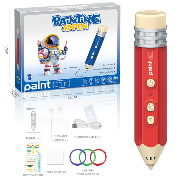 Kids Rechargeable 3D Printing Pen Kit