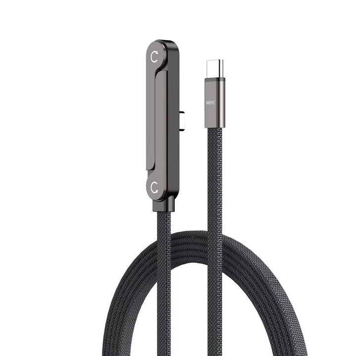 240W Braided Fast Charge Cable With Built-in Phone Stand