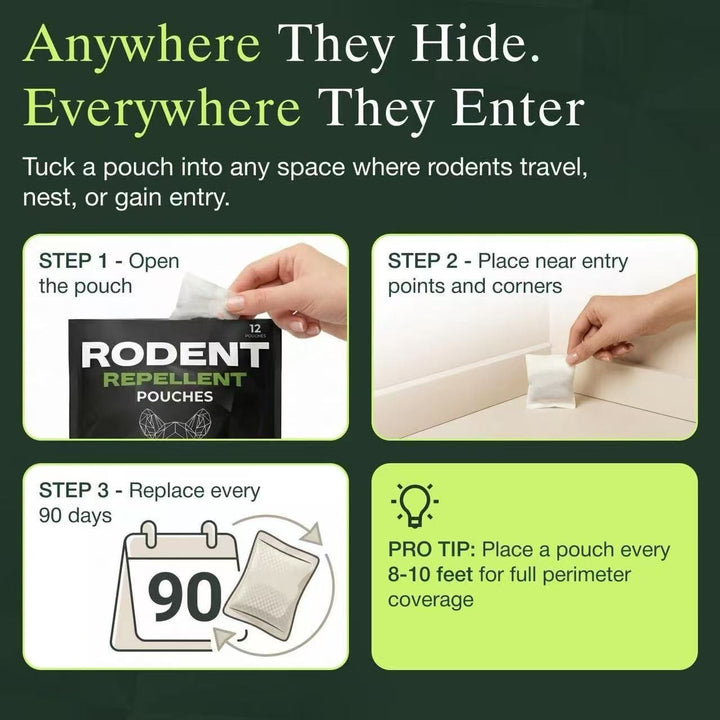 Place These Pouches Anywhere Mice Hide - And Watch Them Disappear