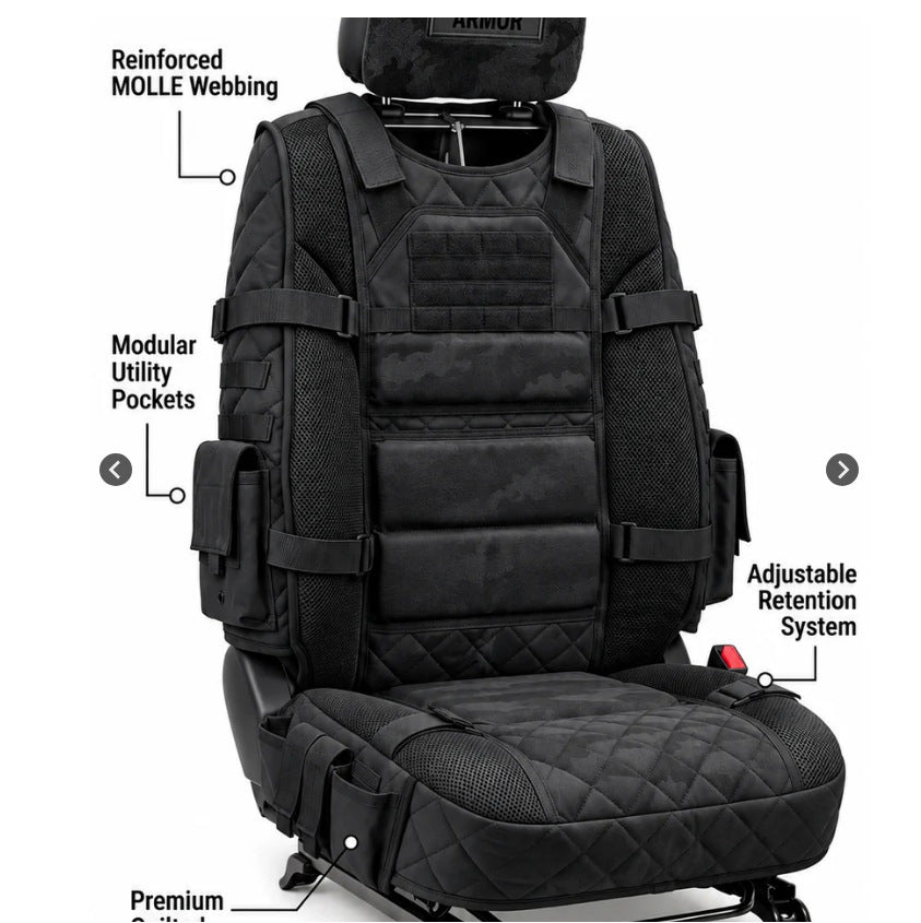 Rugged Truck Seat Cover – Tactical Storage, Seat Protection & All‑Day Comfort
