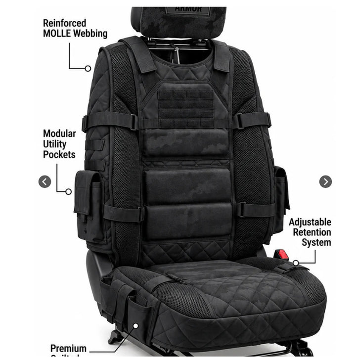 Rugged Truck Seat Cover – Tactical Storage, Seat Protection & All‑Day Comfort