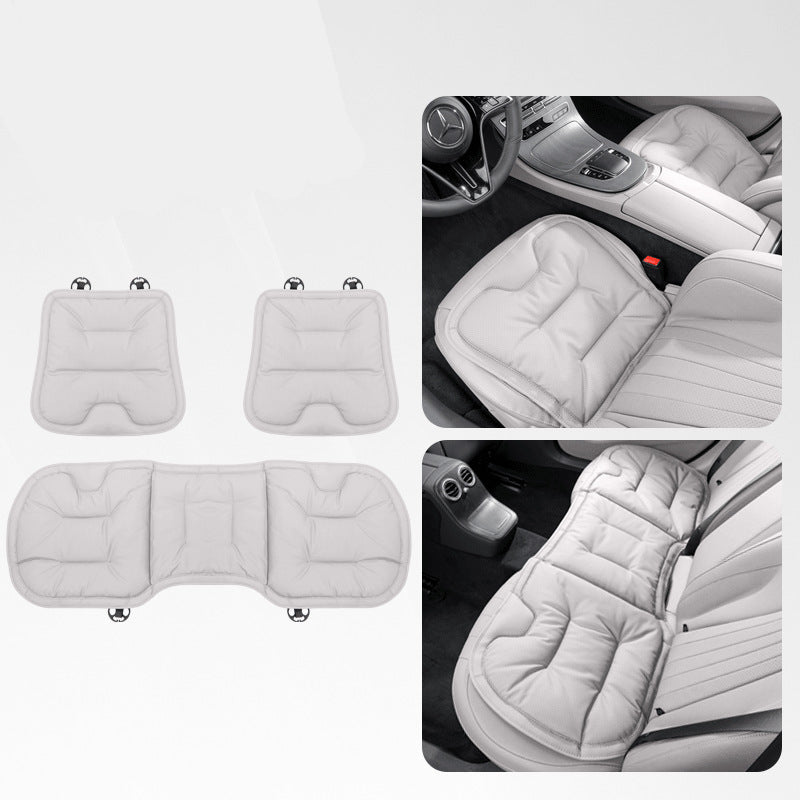 Skin-Friendly & Dirt-Repellent Leather Seat Cushions