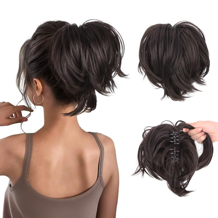 Short Clip-In Straight Ponytail Extension