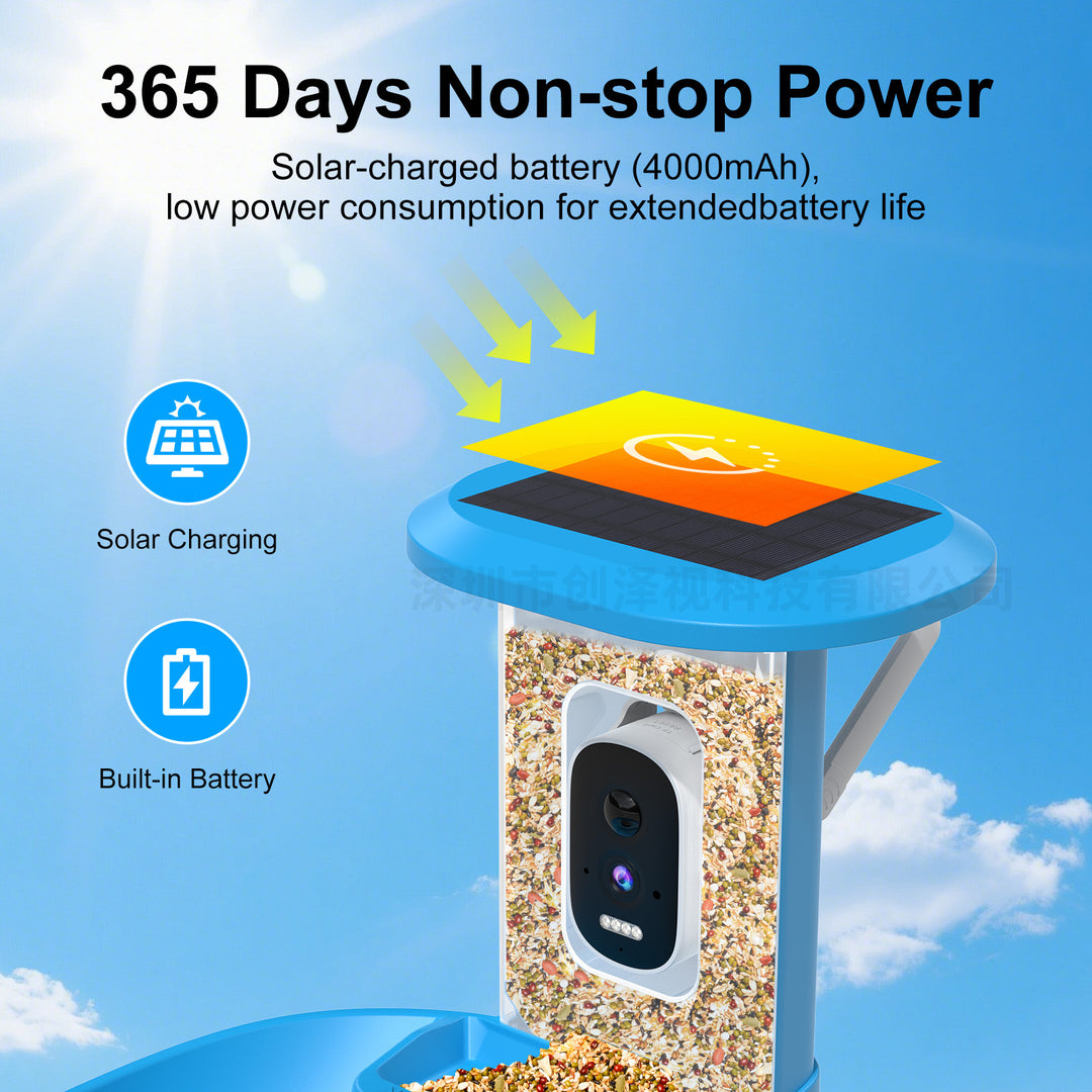 Smart Pet Bird Feeder with Camera