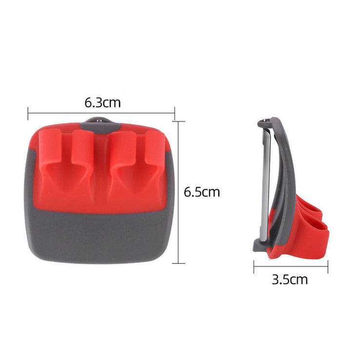 Palm Peeler for Vegetables with Double-Sided Stainless Steel Blades
