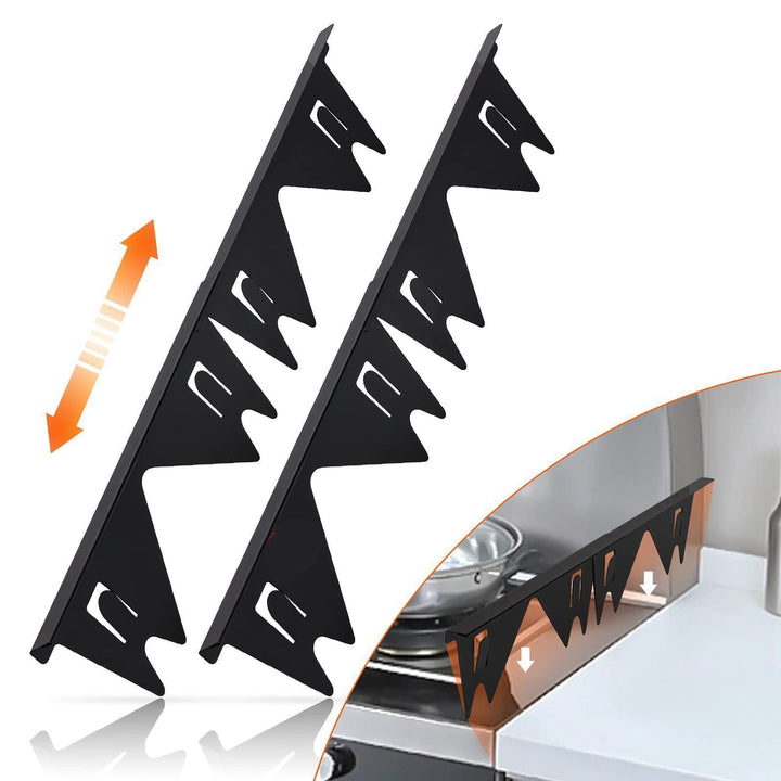 Stainless Steel Stove Gap Covers,Stove Gap Filler, Range Trim Kit, Stove Gap Guards, Heat Resistant and Easy to Clean, Easy retractable