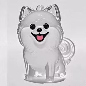 Memorial Fur Pendant in Dog Shape