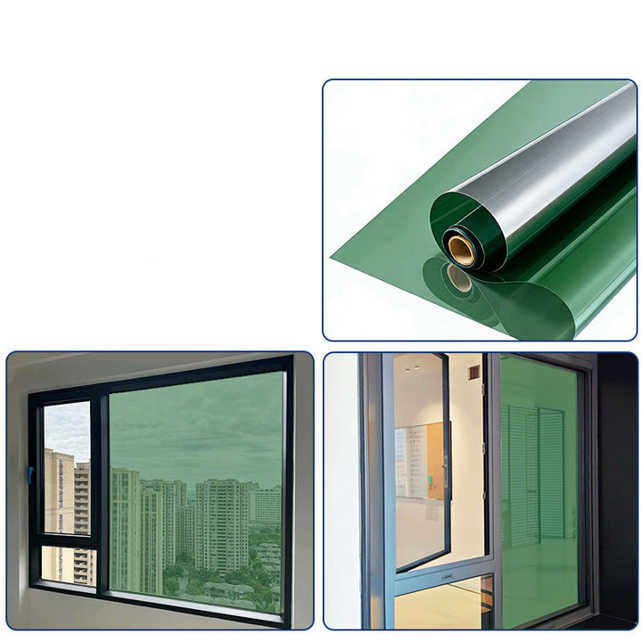Removable Static Cling Privacy Window Film, UV Blocking Mirror Tint