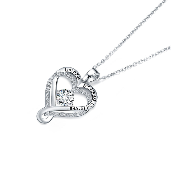 "To My Wife" Forever & Always Heart Necklace