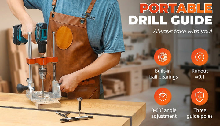 Portable Drill Guide – for Hand Drill