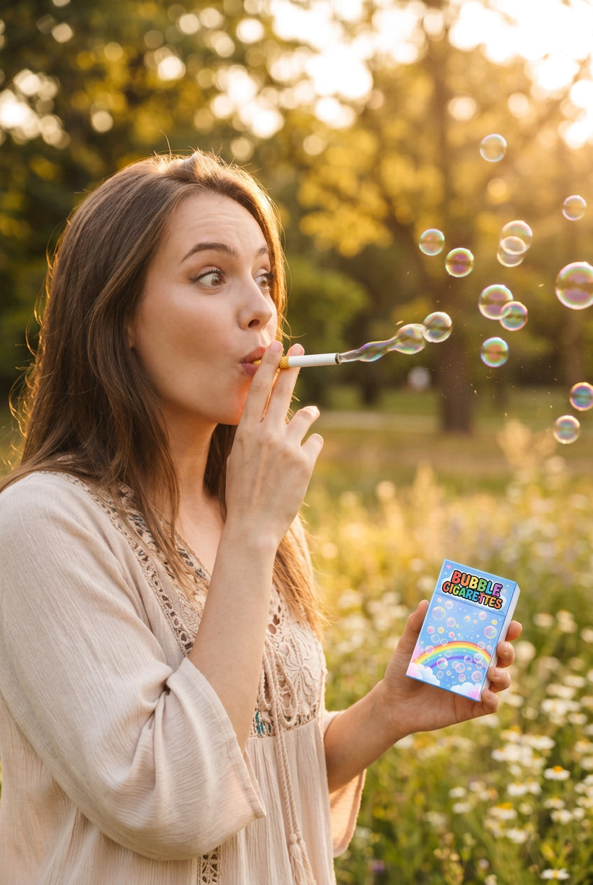 Bubble Cigarette Set with Bubble Sticks