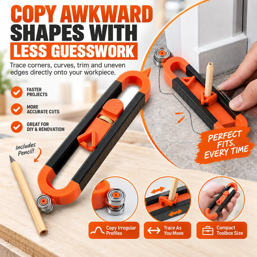Contour Gauge Scribe Tool with Lock