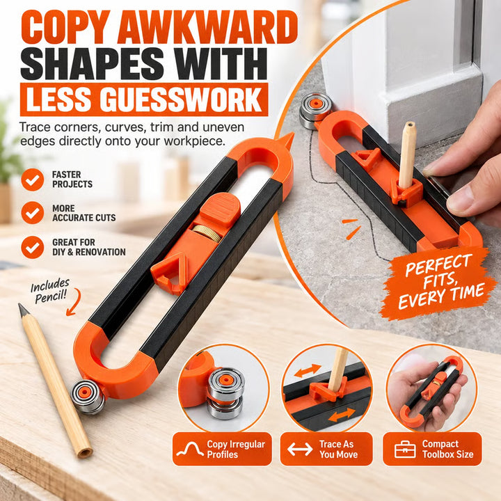 Contour Gauge Scribe Tool with Lock
