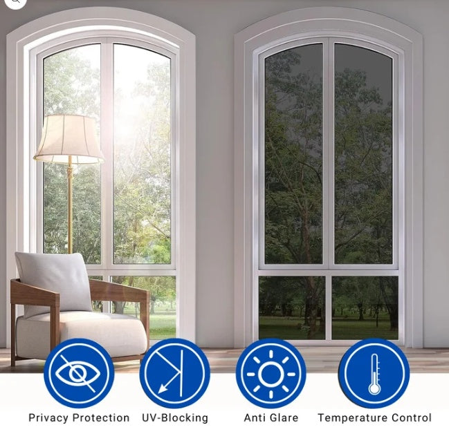 One-Way Privacy Window Film with UV Protection and Sun Blocking