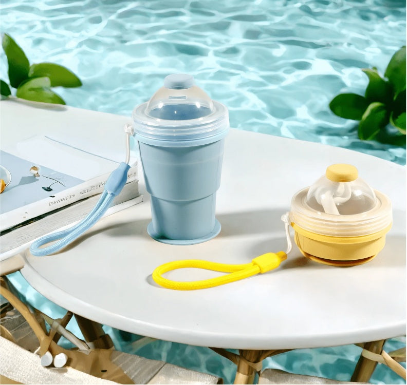 Portable Foldable Silicone Ice Ball Cup