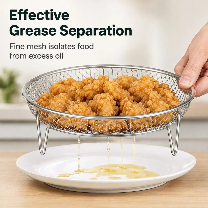 3-Tier Round Air Fryer Rack Set
