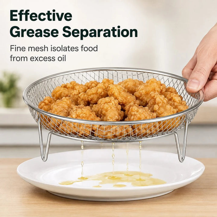 3-Tier Round Air Fryer Rack Set