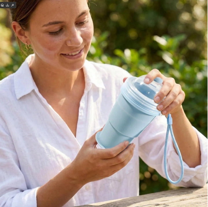 Portable Foldable Silicone Ice Ball Cup
