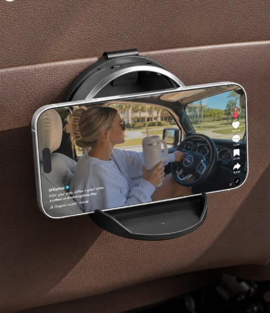 Universal Foldable Car Cup Holder with Storage Hook