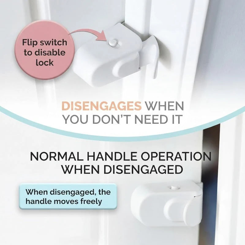 Child Safety Lock for Interior Doors
