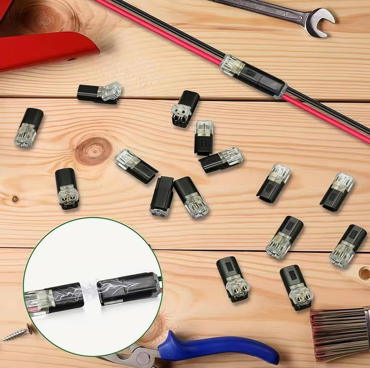 Double-Wire Plug-in Connector Led Light Strip Connectors 2 Pin