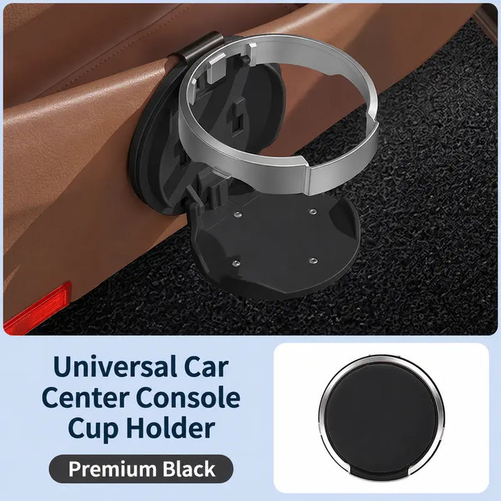 Universal Foldable Car Cup Holder with Storage Hook