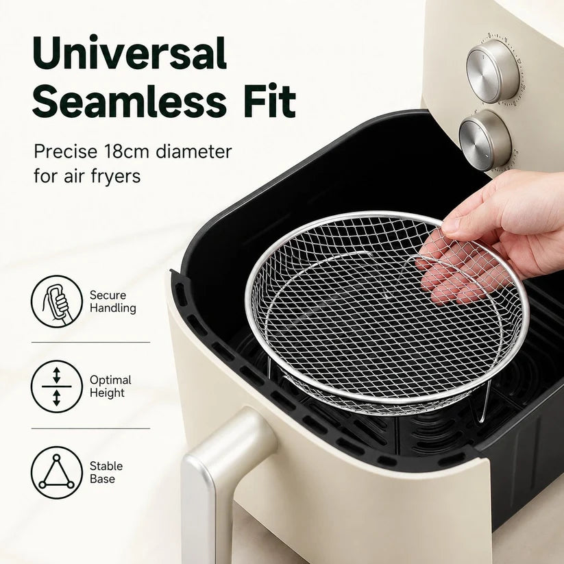 3-Tier Round Air Fryer Rack Set