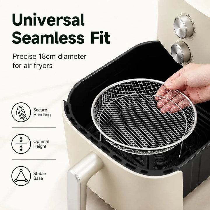 3-Tier Round Air Fryer Rack Set